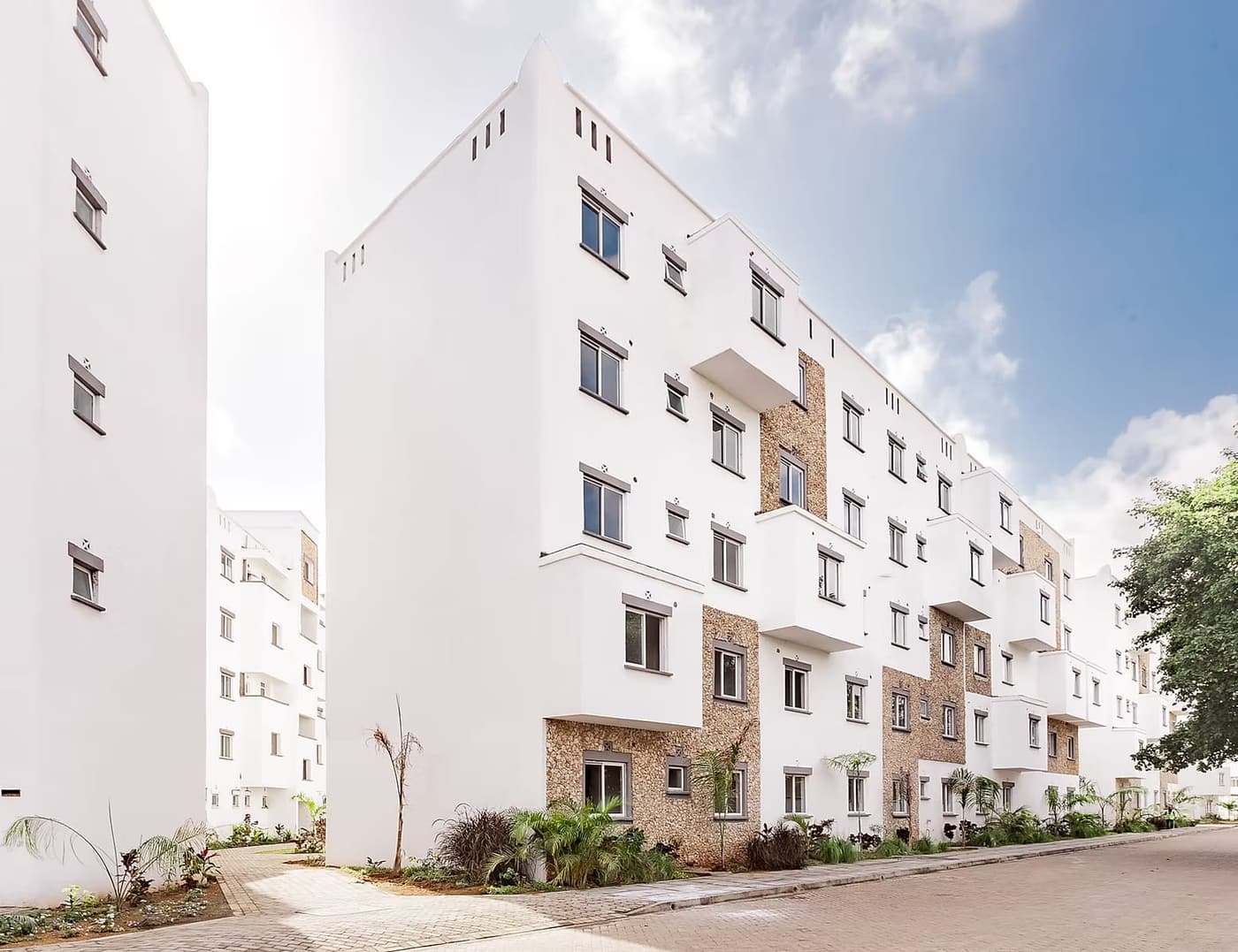 Buxton Point: Apartment blocks