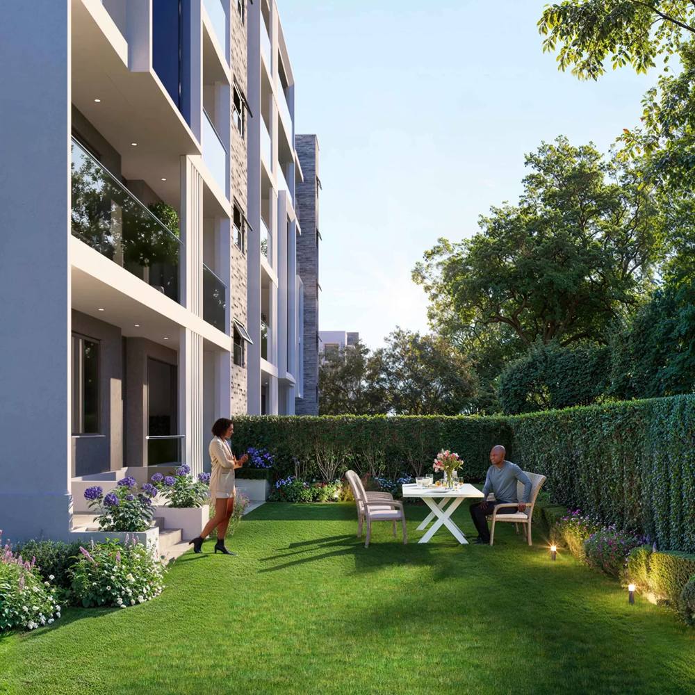 Unity Parkside: Ground-floor garden (developer render)