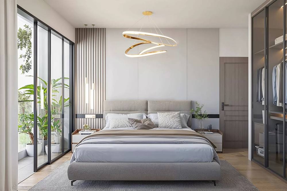 Unity Parkside: Main bedroom (developer render)