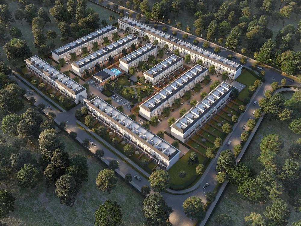 Silver Hill: Aerial view (developer render)