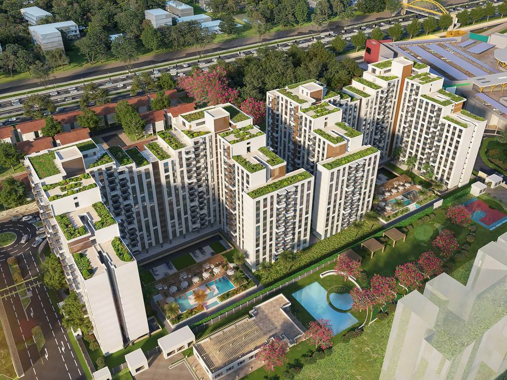 237 Lulu: Aerial view of the precinct (developer render)
