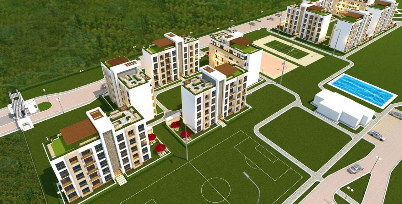 1255 Palm Ridge Phase 2: Masterplan, aerial view (developer render)