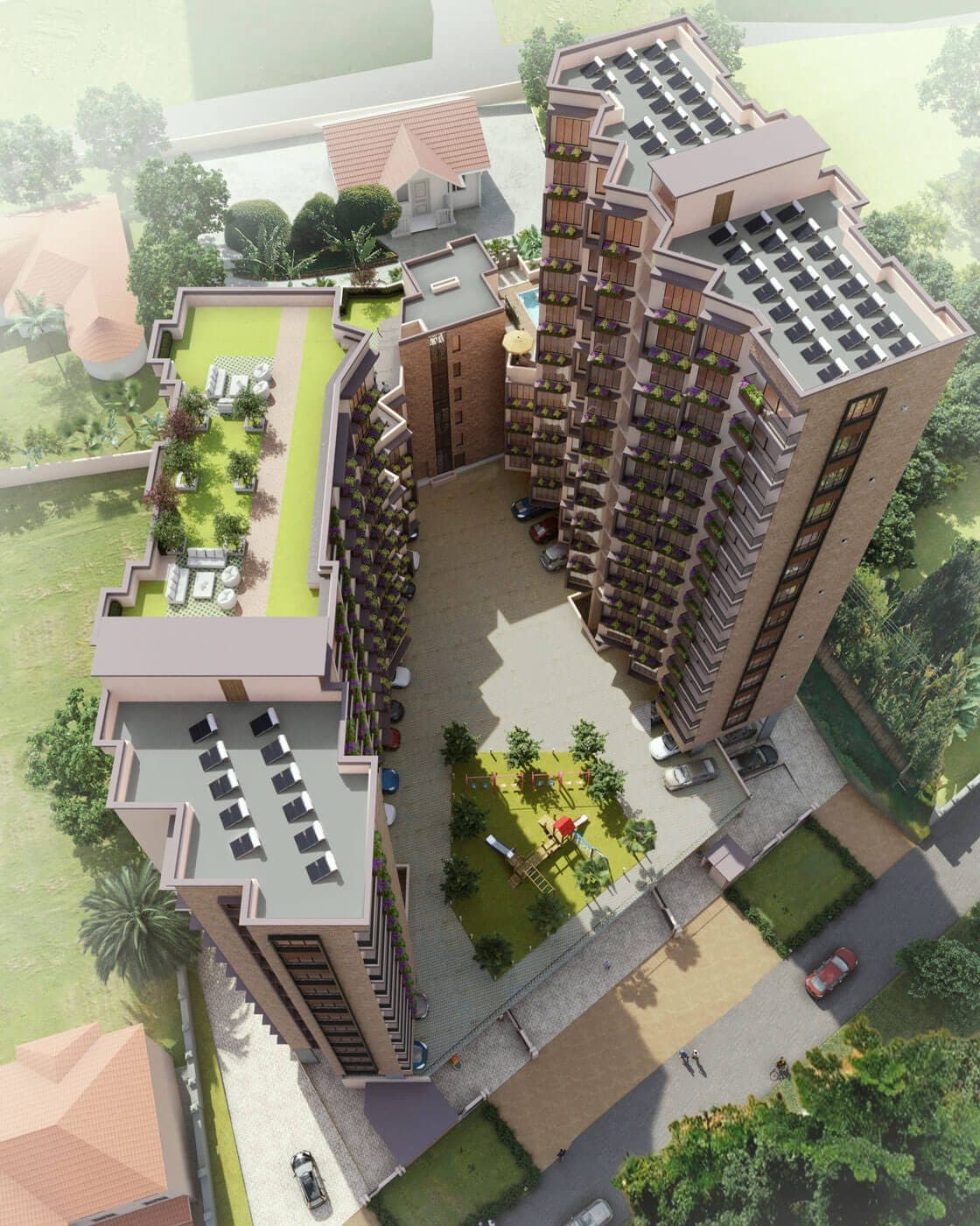 Habitat 698: Aerial view (developer render)